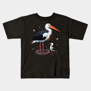 Stork Coloring Book Kids T-Shirt